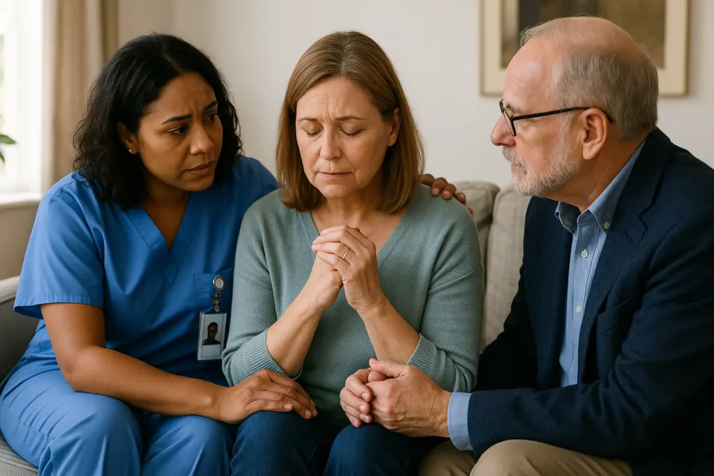Hospice Social Workers and Chaplains in End-of-Life Care illustration