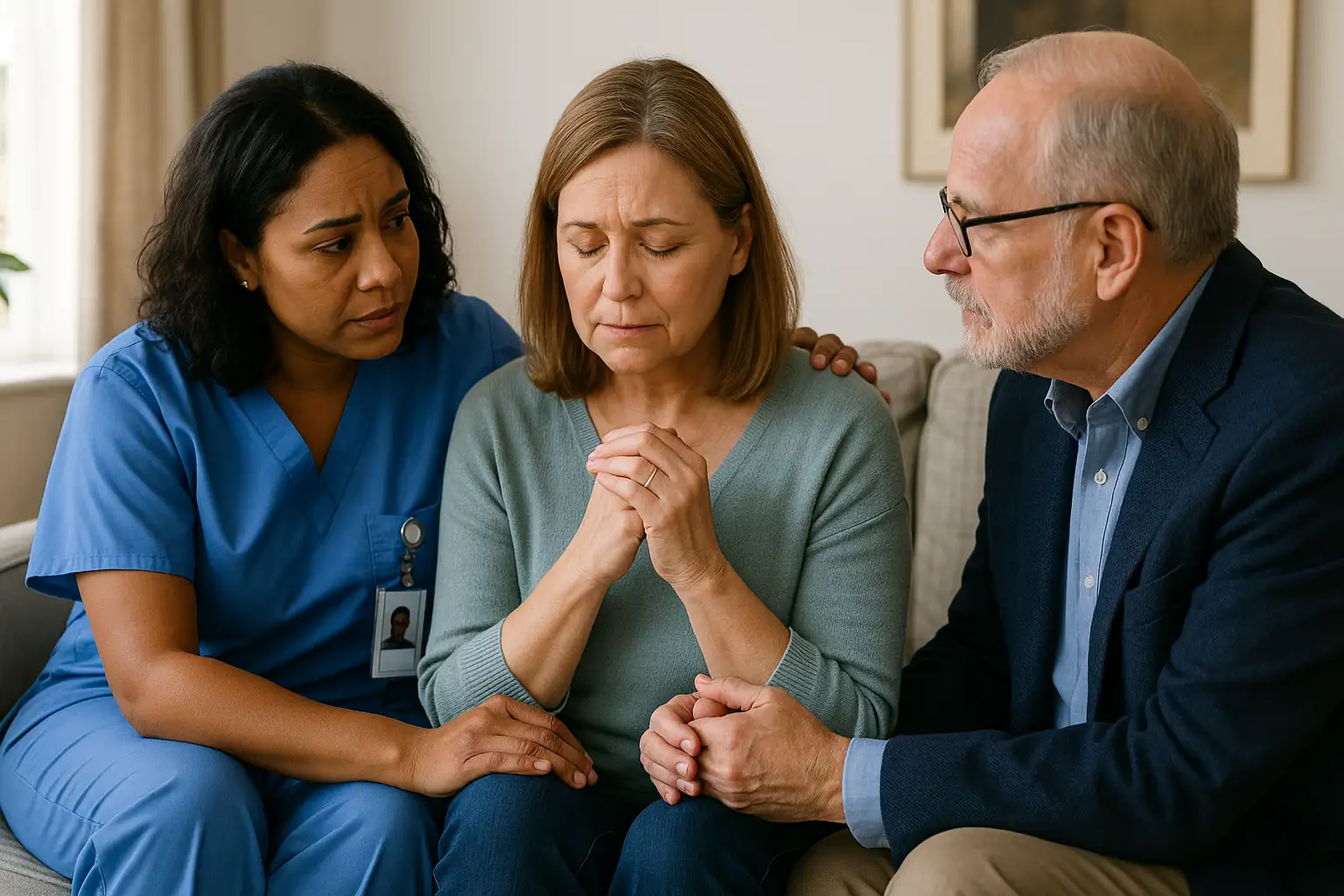 Hospice Social Workers and Chaplains in End-of-Life Care illustration